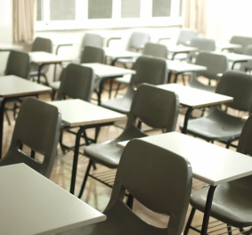 empty classroom seats